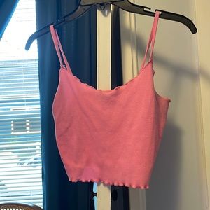 Light pink tank.